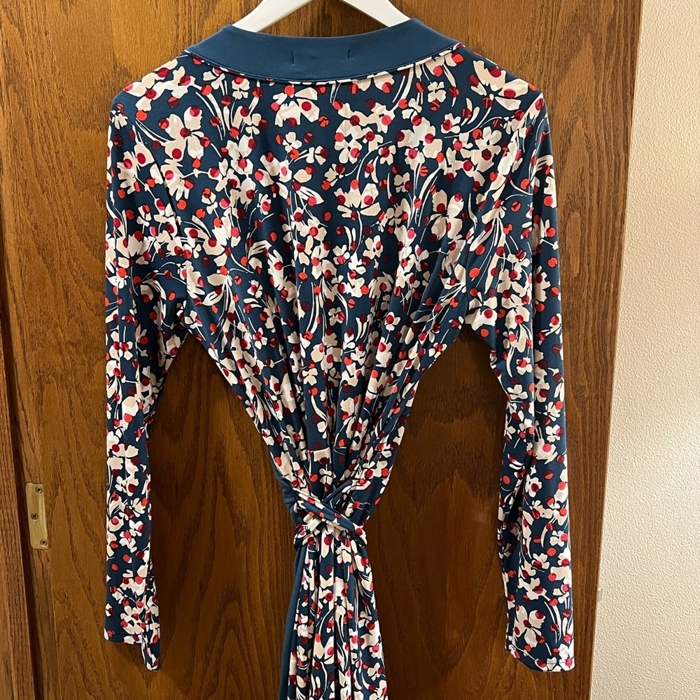 Banana Republic Floral Long Sleeve Wrap Dress - Picture 5 of 7
